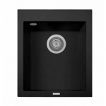 Akmens masės plautuvė Plados-Telma CUBE ON4110 26TG Juoda matinė