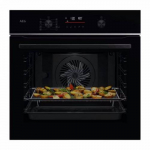 Juodos spalvos el.orkaitė su pirolize AEG TS6PB531AB