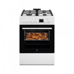 60cm pločio dujinė viryklė su el.orkaite Electrolux LKK660220W