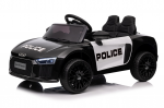 Vaiki&scaron;kas elektromobilis Ramiz Audi R8 Police, balta sp./juoda sp.