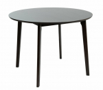 Stalas Homla Malti, ruda sp./juoda sp., 100 cm x 100 cm x 75 cm