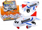 Žaislinis lėktuvas Lean Toys Urban Traffic, mėlyna/balta/raudona