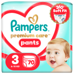 Sauskelnės-kelnaitės Pampers Premium Care Pants, 3 dydis, 70 vnt.