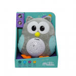 Projektorius - migdukas kūdikiams Milli Owl FM666-44, pilka sp.