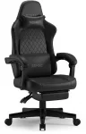 Žaidimų kėdė SENSE7 Devon PU, 72 x 72 x 119.5 - 129.5 cm, juoda sp.