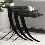 Kavos staliukas Kalune Design Pion Marble, juoda sp., 60 cm x 35 cm x 45 cm