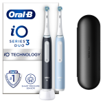 Elektrinis dantų &scaron;epetėlis Oral-B iO 3 Duo, mėlyna sp./juoda sp.