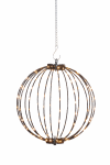 Dekoracija "Kamuolys" Finnlumor su LED ap&scaron;vietimu, 30 cm, 30 cm, juoda sp.