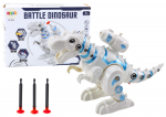 Žaislinis robotas dinozauras Lean Toys Battle, 22.5 cm, balta