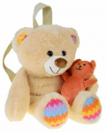 Vaiki&scaron;ka kuprinė Teddy ZA5683, smėlio sp., 17 cm x 30 cm x 40 cm