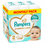 Sauskelnės Pampers Premium Care, 2 dydis, 4 - 8 kg, 246 vnt.