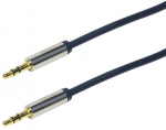 Laidas Logilink Jack to Jack Jack 3.5, Jack 3.5, 0.5 m, mėlyna sp.