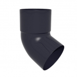 Lietvamzdžio alkūnė Scala, 67 &deg;, &Oslash; 8 cm, polivinilchloridas (pvc), juoda