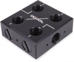 Skysčio au&scaron;inimo sistemos priedas Alphacool ES Distro Plate C2, 5.6 cm, juoda sp.