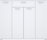 Komoda Forte RPSK341-120, balta sp., 120.7 cm x 34.1 cm x 139.3 cm