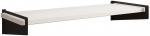 Sieninė lentyna ADRK Ovo, juoda sp./balta matinė sp., 10 cm x 23.5 cm x 60 cm