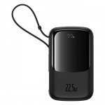 Ne&scaron;iojamas įkroviklis (Power bank) Baseus Qpow Pro+, 10000 mAh, 22.5 W, juoda