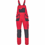 Darbinis puskombinezonis vyrams Fridrich & Fridrich Hans, antracito sp./raudona sp., 64 dydis