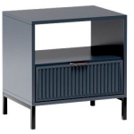 Naktinis staliukas Eleganzo LS-7, mėlyna sp., 55.1 cm x 54.4 cm x 40.6 cm