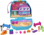 Figūrėlių rinkinys Mattel Polly Pocket Seaside Puppy Ride HRD36, įvairių spalvų