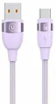 Laidas Usams SJ631 USB Type-C Male (vyri&scaron;ka), USB Type A Male (vyri&scaron;ka), 1.2 m, violetinė sp.