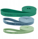 Pasiprie&scaron;inimo gumų rinkinys Spokey Power, 208 cm x 2 cm, mėlyna sp.