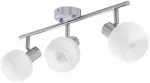 &Scaron;viestuvas lubų Candellux Lighting Andrus 93-44990, E14, 3 x 40 W, balta sp. / chromo sp.