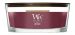 Žvakė, aromatinė WoodWick Ellipse dark cherry, 40 - 65 h, 453 g, tamsiai raudona sp.
