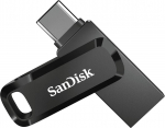 USB atmintinė SanDisk Ultra Dual Drive Go, juoda sp., 256 GB