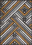 Kilimas Domoletti Carter 4051-y og5, įvairių spalvų, 190 cm x 133 cm