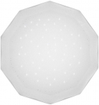 &Scaron;viestuvas lubų Candellux Sky Efect 14-62109, 6500 &deg;K, 1 x 16 W, balta sp./pilka sp./satinas, 51 x 51 cm