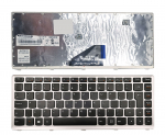 Ne&scaron;iojamų kompiuterių klaviatūra Lenovo KB314256, Anglų (UK), sidabro sp./juoda sp.