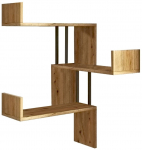 Sieninė lentyna Kalune Design VG17 - A, pu&scaron;ies sp, 109.4 cm x 60 cm x 60 cm