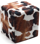 Pufas Hanah Home Milky 825BLC1223, ruda sp./balta sp., 40 cm x 40 cm x 40 cm
