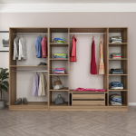 Spinta Kalune Design Kale 7540, &scaron;viesiai ruda sp., 52 cm x 270 cm x 190 cm