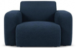 Krėslas Micadoni Home Molino Boucle, tamsiai mėlyna sp., 105 cm x 95 cm x 72 cm