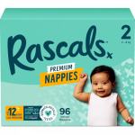 Sauskelnės Rascal And Friends Premium, 2 dydis, 4 - 8 kg, 96 vnt.