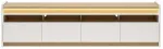 Televizoriaus spintelė Luwia, &scaron;viesiai pilka sp./light arles oak sp., 40 cm x 204.5 cm x 55.5 cm