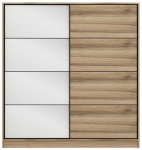 Spinta Kalune Design Kale 3174, medžio sp., 52 cm x 180 cm x 190 cm, su veidrodžiu