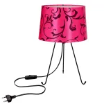 Stalinis &scaron;viestuvas Candellux Lighting Elva 41-35851, E14, 40W, rožinė sp./juoda sp.