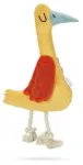 Žaislas &scaron;uniui, pliu&scaron;inis Beeztees Duck Zazie 619957, 42 cm, mėlyna sp./raudona sp./geltona sp.