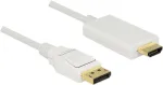 Adapteris Delock Displayport 1.2 > HDMI-A USB, HDMI, 2 m, balta sp.