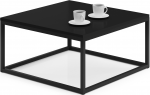 Kavos staliukas ADRK Belten, juoda sp., 65 cm x 65 cm x 33 cm