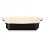Keramikinis kepimo indas Le Creuset Heritage Stoneware, balta sp./juoda sp., 39 cm x 25.4 cm, 4 l