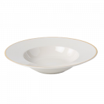 Lėk&scaron;tė sriubos Quality Ceramic Prima Gold, &Oslash; 23 cm, aukso sp./balta sp.