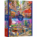 Dėlionė 2in1 Trefl European Capitals, 34 cm x 48 cm, 1000 vnt., įvairių spalvų