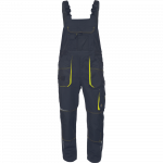 Darbinis puskombinezonis vyrams Cerva Emerton Stretch, juoda/geltona, 50 dydis