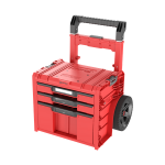 Įrankių dėžė su ratukais Qbrick Pro 2.0 Plus, 52 cm x 44 cm x 66 cm, raudona sp.