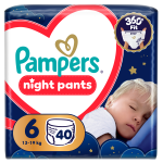 Sauskelnės nakčiai Pampers Night Pants, 6 dydis, 40 vnt.