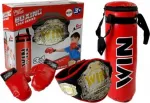 Vaiki&scaron;kas bokso rinkinys Lean Toys Boxing Star Series 7122, juoda sp./raudona sp.